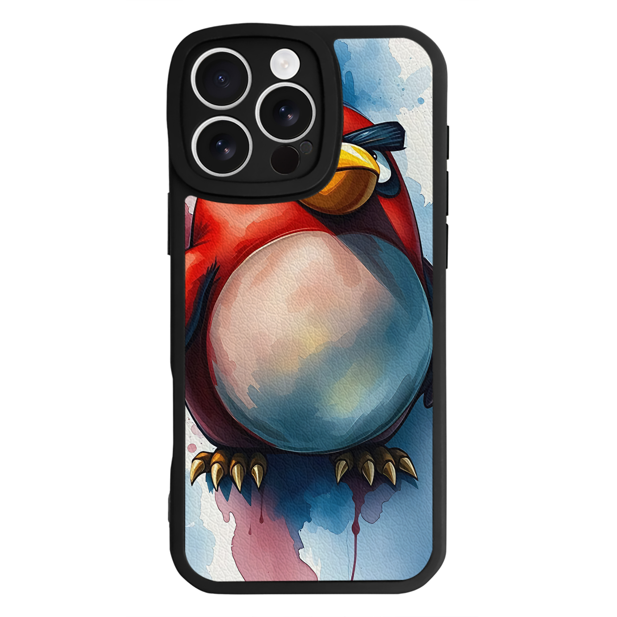 （画像用） Angry Birds アングリーバード 【iPhone 16シリーズ対応】シリコンスマホケース（レザー調） 材質：シリコン